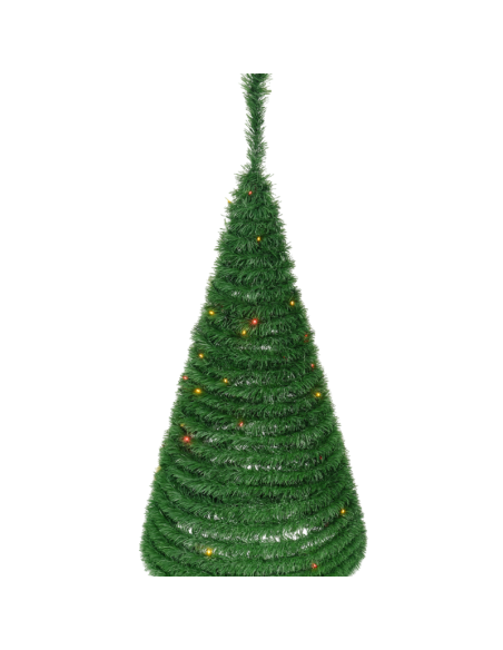 Albero di Natale a Spirale 150 cm Senza Luci | Albero Artificiale Verde Salvaspazio Design Moderno