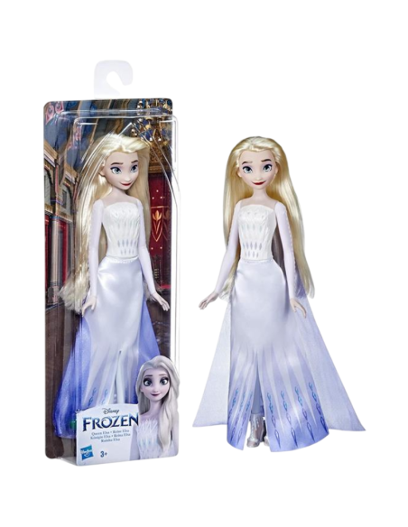 Bambola Elsa Disney Frozen – Hasbro  Abito Bianco da Regina delle Nevi  Giocattolo 3+ Anni