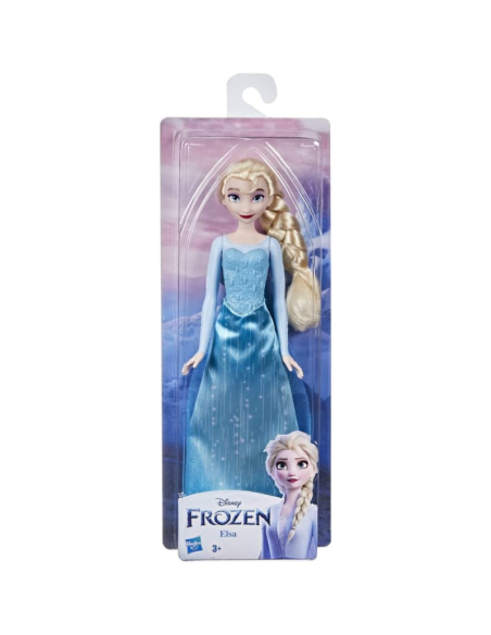 Bambola Elsa Disney Frozen – Hasbro  Abito Azzurro con Mantello  Giocattolo 3+ Anni