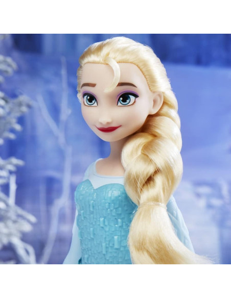 Bambola Elsa Disney Frozen – Hasbro  Abito Azzurro con Mantello  Giocattolo 3+ Anni