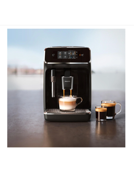 PHILIPS Series 2200 EP2224/40 MACCHINA CAFFÉ AUTOMATICA, Nero, Grigio/cashmere