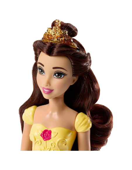 Bambola Belle Disney Princess – Mattel  Abito Giallo con Gonna Floreale  Giocattolo 3+ Anni