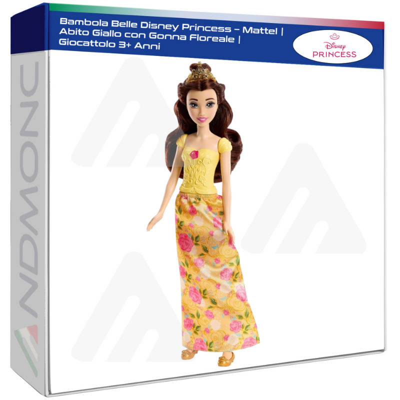 Bambola Belle Disney Princess – Mattel  Abito...
