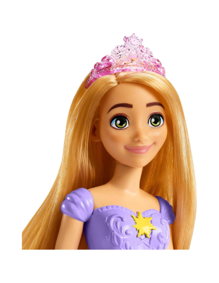 Bambola Rapunzel Disney Princess – Mattel  Abito Lilla con Gonna Floreale  Giocattolo 3+ Anni