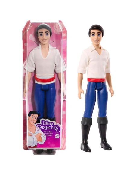 Bambola Principe Eric Disney Princess – Mattel  Outfit Classico con Stivali  Giocattolo 3+ Anni