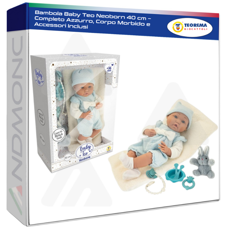Bambola Baby Teo Neoborn 40 cm – Completo...