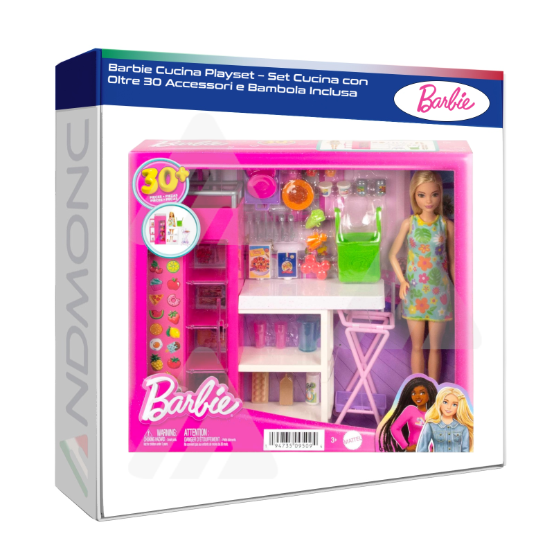 Barbie Cucina Playset – Set Cucina con Oltre 30...