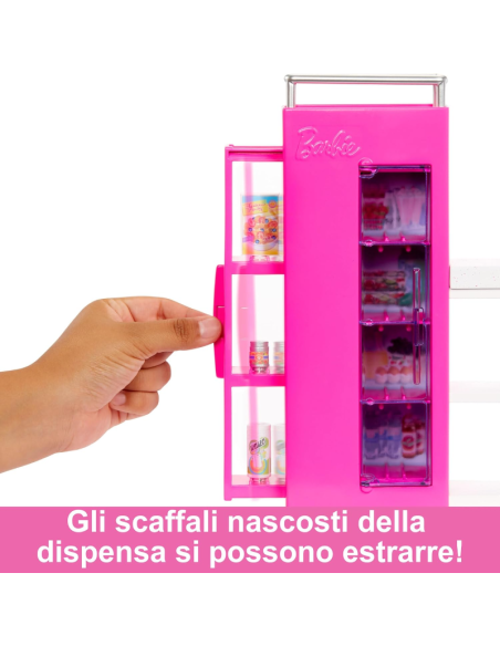 Barbie Cucina Playset – Set Cucina con Oltre 30 Accessori e Bambola Inclusa