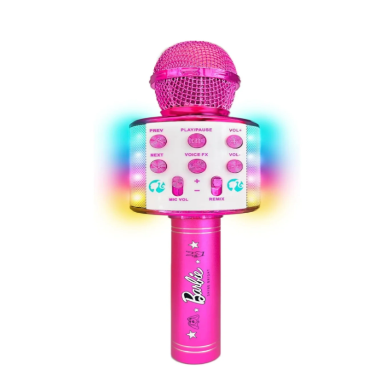 Barbie Microfono Karaoke con Luci Multicolor –...