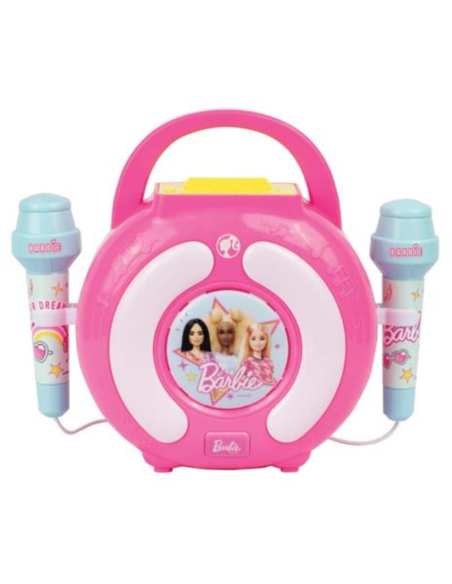 Barbie Karaoke Set con 2 Microfoni – Cassa Portatile per Canto e Musica