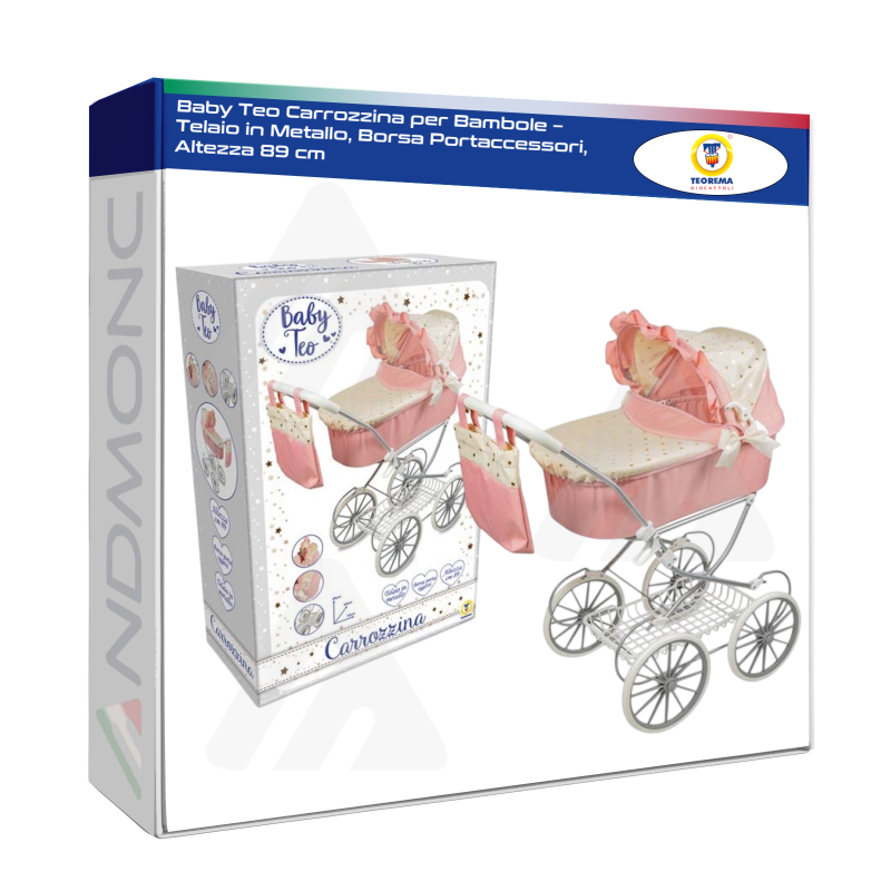 Baby Teo Carrozzina per Bambole – Telaio in...