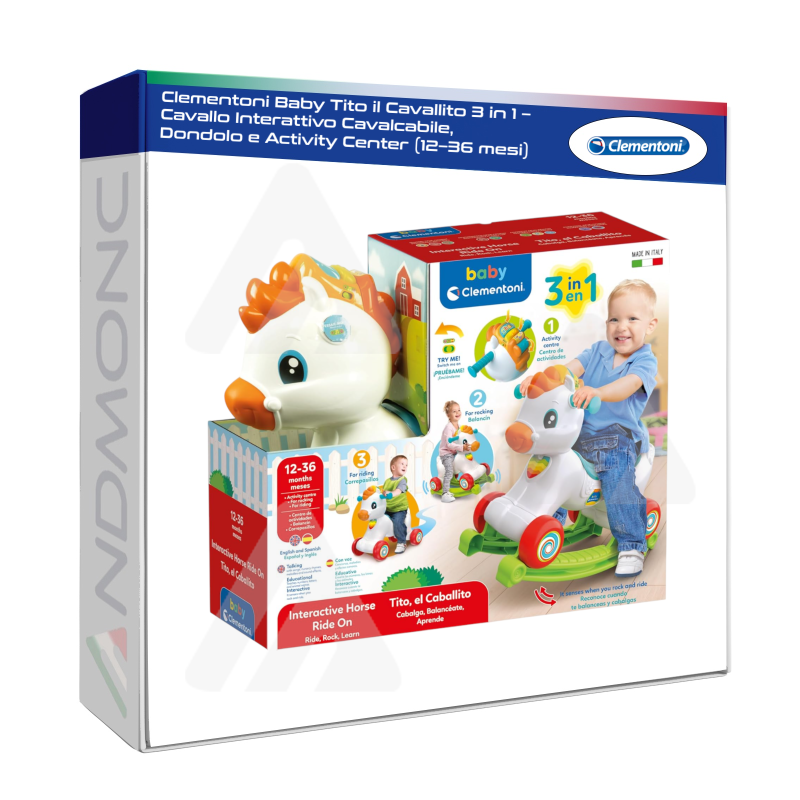 Clementoni Baby Tito il Cavallito 3 in 1 –...