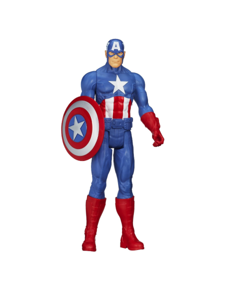 Marvel Avengers Captain America – Titan Hero Series 30 cm  Action Figure Articolata Hasbro  Giocattolo Supereroi per Bambini 4+