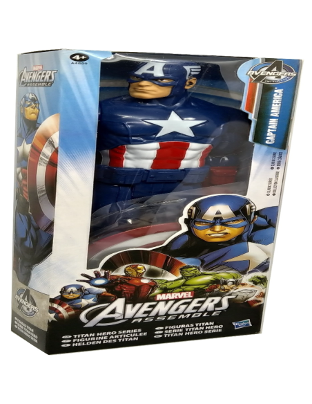 Marvel Avengers Captain America – Titan Hero Series 30 cm  Action Figure Articolata Hasbro  Giocattolo Supereroi per Bambini 4+