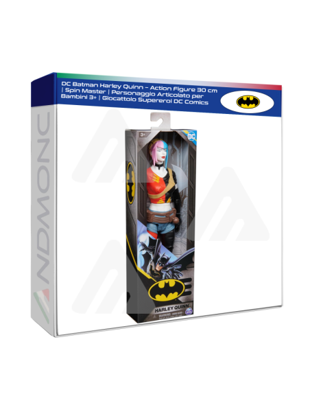 DC Batman Harley Quinn – Action Figure 30 cm | Spin Master | Personaggio Articolato per Bambini 3+