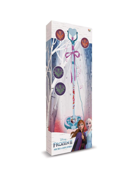 Disney Frozen 2 Microfono con Amplificatore  Micro Amplifier per Bambini  Canta con Elsa e Anna  Giocattolo Musicale 3+