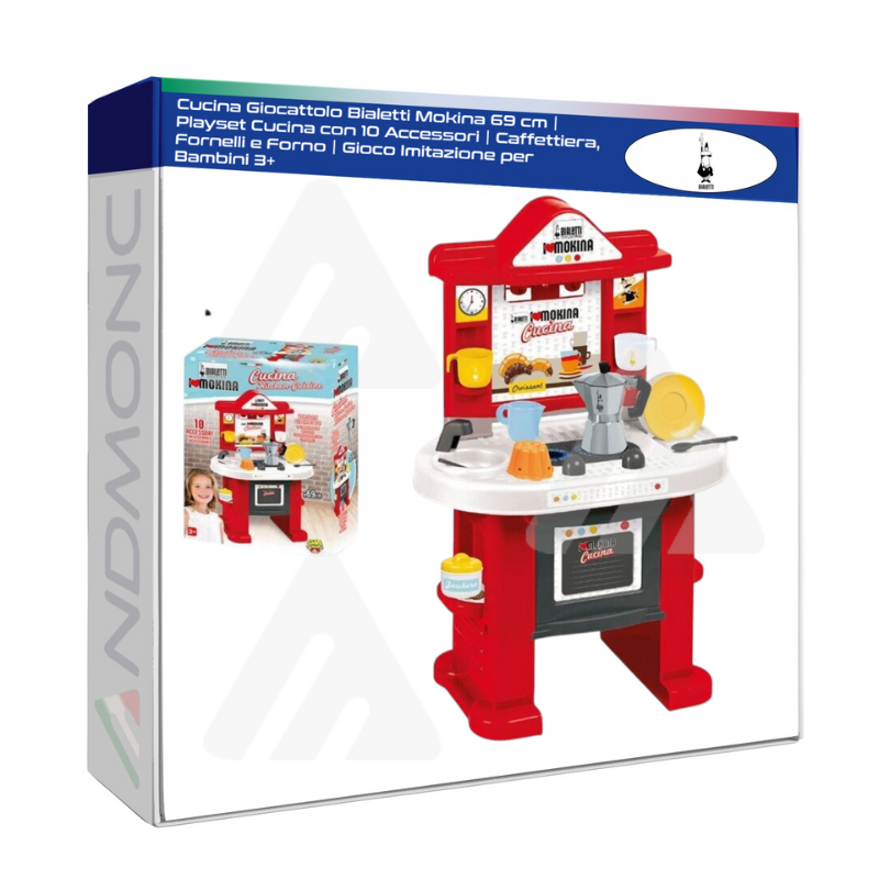 Cucina Giocattolo Bialetti Mokina 69 cm...