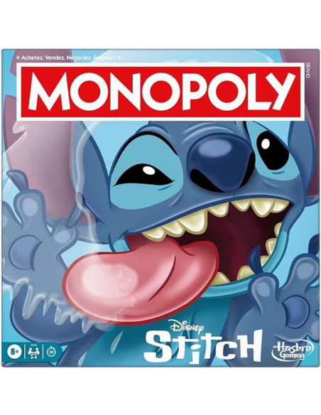 Monopoly Disney Stitch – Edizione Speciale Hasbro Gaming  Gioco da Tavolo 2–4 Giocatori  Versione per Bambini 8+