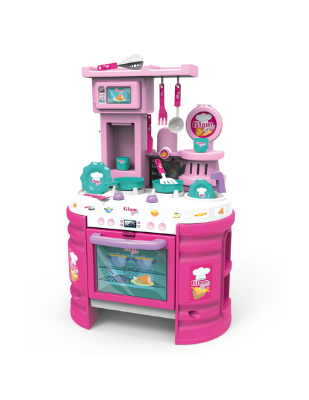 Cucina Giocattolo Mega Kitchen Glam Girls 72 cm  Set con 25 Accessori