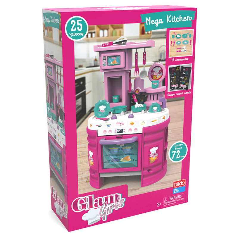 Cucina Giocattolo Mega Kitchen Glam Girls 72 cm...
