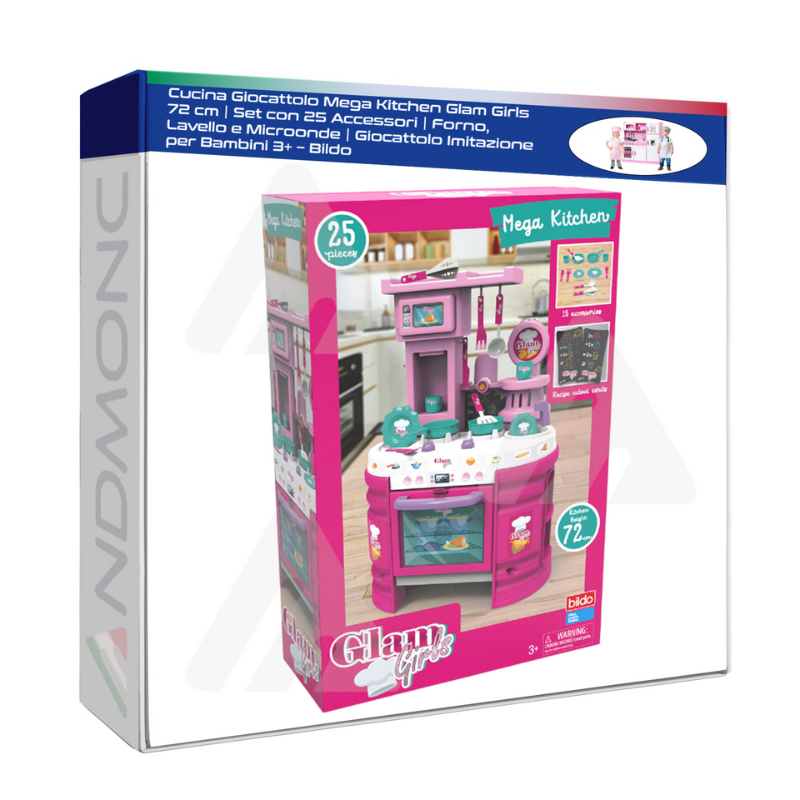 Cucina Giocattolo Mega Kitchen Glam Girls 72 cm...