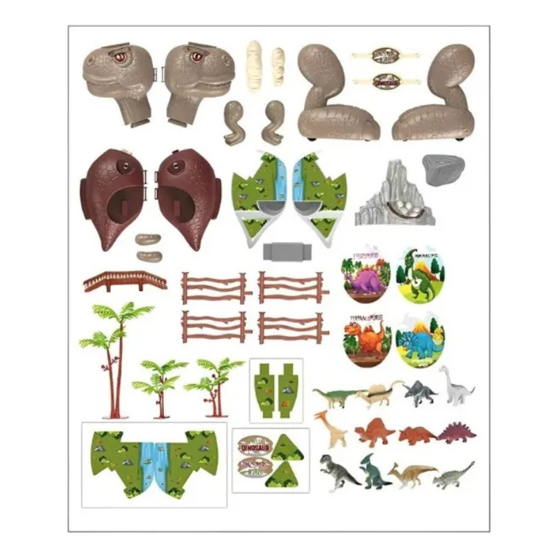 Dino World Playset con Dinosauro Gigante...