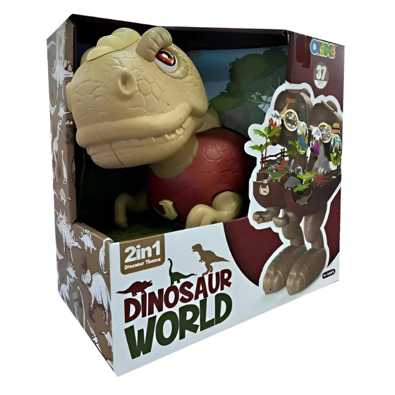 Dino World Playset con Dinosauro Gigante...