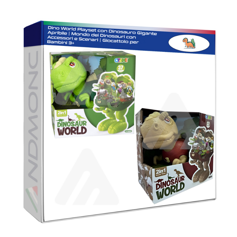 Dino World Playset con Dinosauro Gigante...