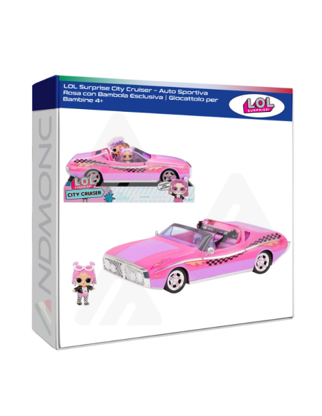 LOL Surprise City Cruiser – Auto Rosa con Bambola Inclusa  Veicolo Giocattolo per Bambole LOL