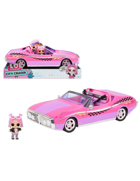 LOL Surprise City Cruiser – Auto Rosa con Bambola Inclusa  Veicolo Giocattolo per Bambole LOL