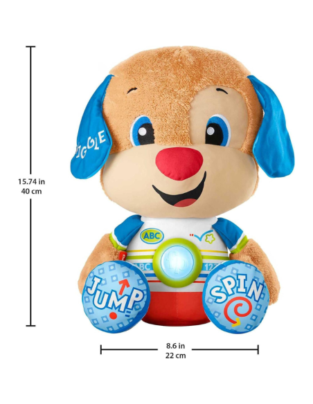 Fisher-Price Laugh & Learn So Big Puppy – Peluche Interattivo con Suoni, Canzoni e Attività (6–36 mesi)
