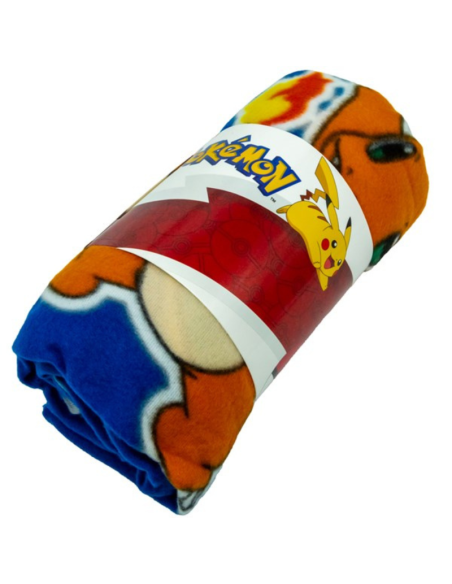 Coperta Plaid Pokémon in Morbido Pile – Pikachu e Personaggi  Ufficiale, Calda e Colorata