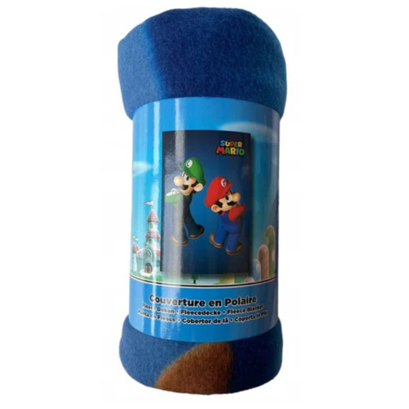 Coperta Plaid Super Mario in Morbido Pile –...
