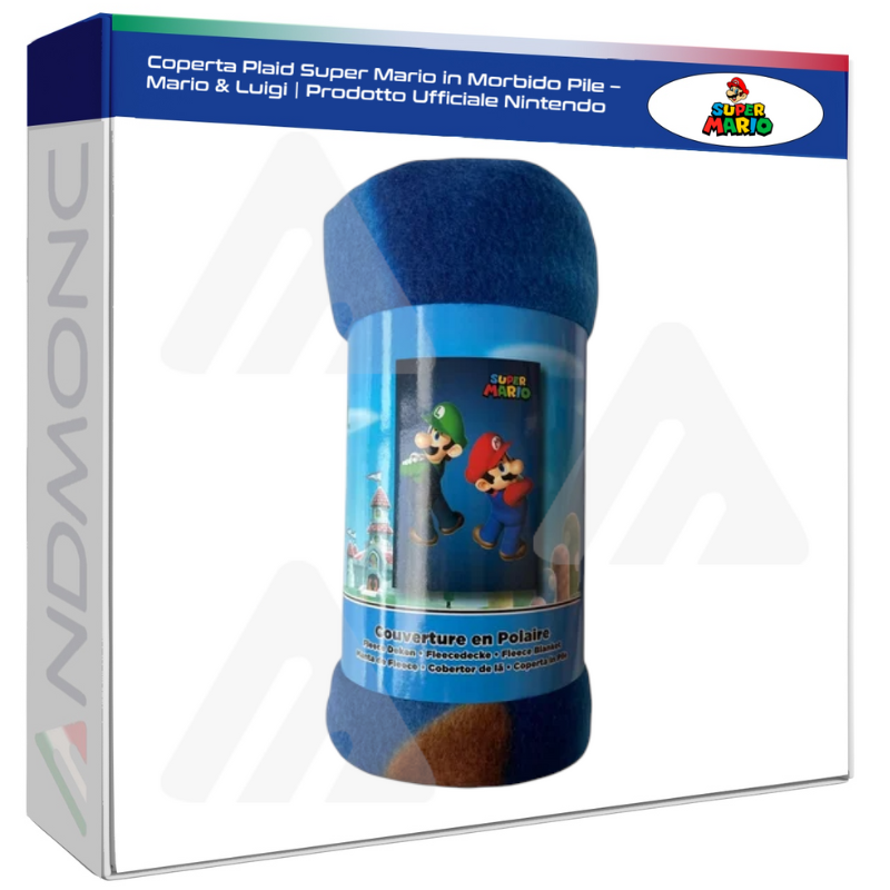 Coperta Plaid Super Mario in Morbido Pile –...