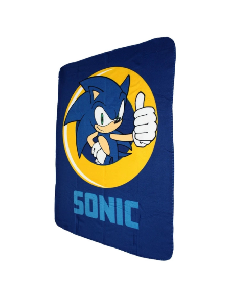 Coperta Plaid Sonic the Hedgehog in Morbido Pile – Ufficiale, Calda e Colorata (100×140 cm)