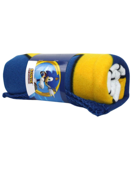 Coperta Plaid Sonic the Hedgehog in Morbido Pile – Ufficiale, Calda e Colorata (100×140 cm)