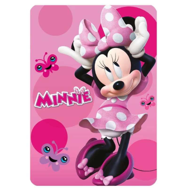 Coperta Plaid Minnie Mouse in Morbido Pile –...
