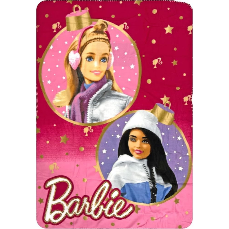 Coperta Plaid Barbie in Morbido Pile –...