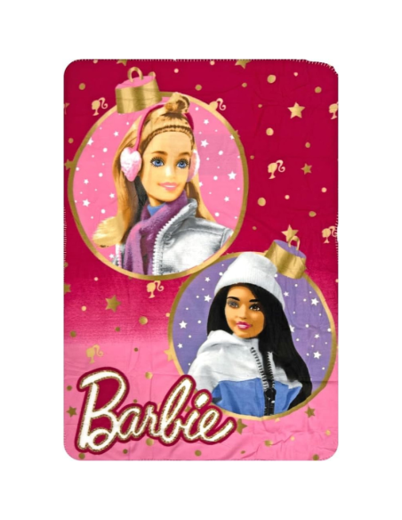 Coperta Plaid Barbie in Morbido Pile – Ufficiale Mattel, Calda e Colorata