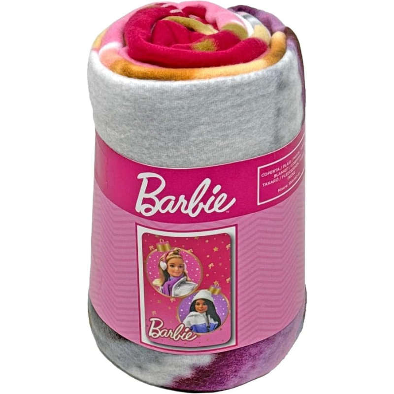 Coperta Plaid Barbie in Morbido Pile –...
