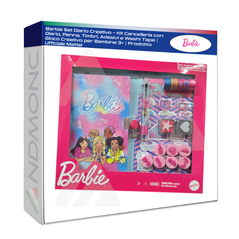 Barbie Set Diario Creativo – Kit Cancelleria...