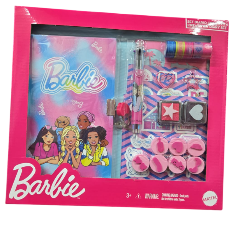 Barbie Set Diario Creativo – Kit Cancelleria...