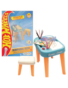 Scrivania Hot Wheels per Bambini con Sgabello – Tavolo da... 2