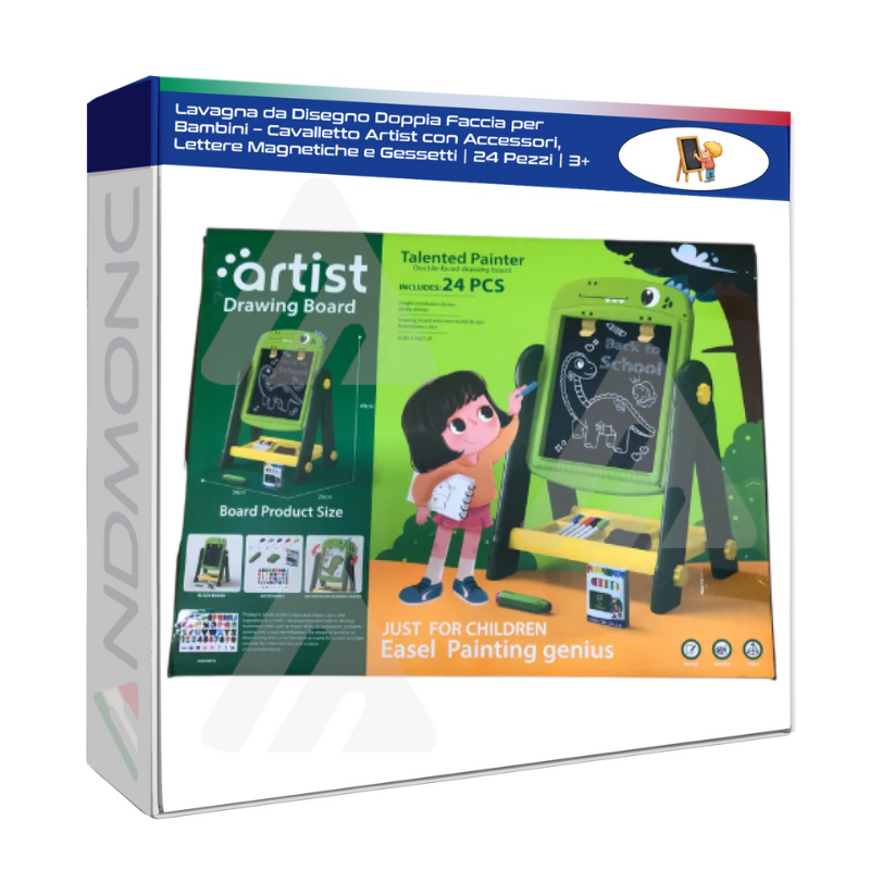 Lavagna da Disegno Doppia Faccia per Bambini –...