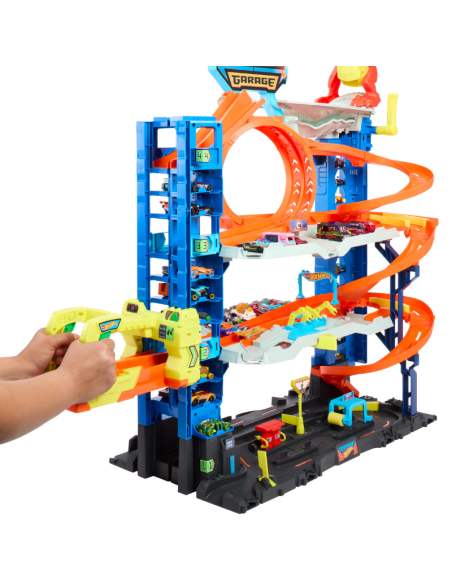 Hot Wheels Ultimate Garage – Super Garage Gigante con Pista, Drago Interattivo, Ascensore e Spazi per 50+ Veicoli