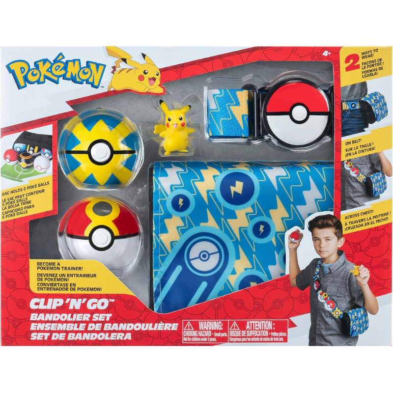 Pokémon Clip ‘N’ Go Bandolier Set – Borsa con...