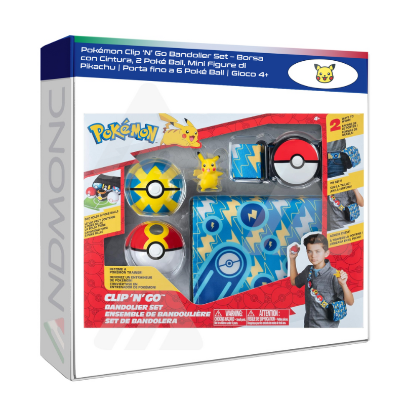 Pokémon Clip ‘N’ Go Bandolier Set – Borsa con...