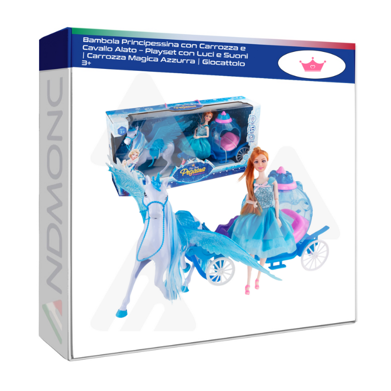 Bambola Principessina con Carrozza e Cavallo...