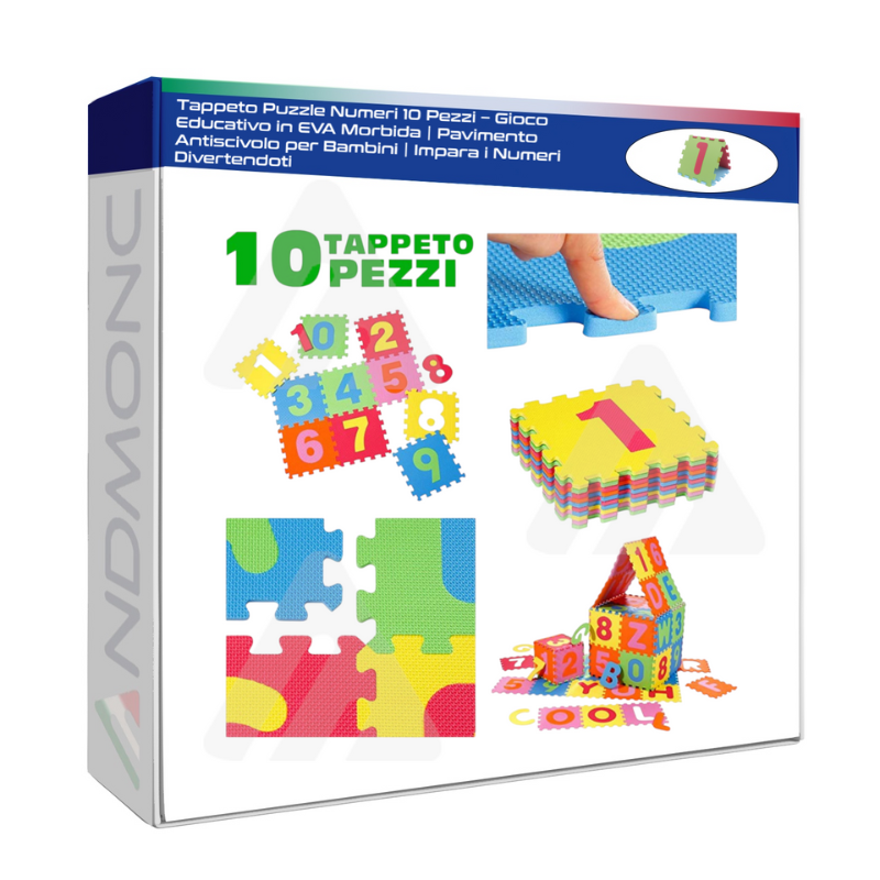 Tappeto Puzzle Numeri 10 Pezzi – Gioco...
