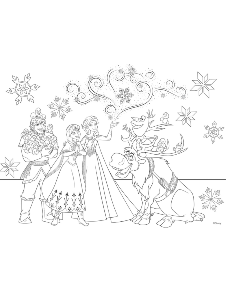 Puzzle Disney Frozen 24 Pezzi Maxipuzzle Double-Face Lisciani – Gioco Educativo 3+